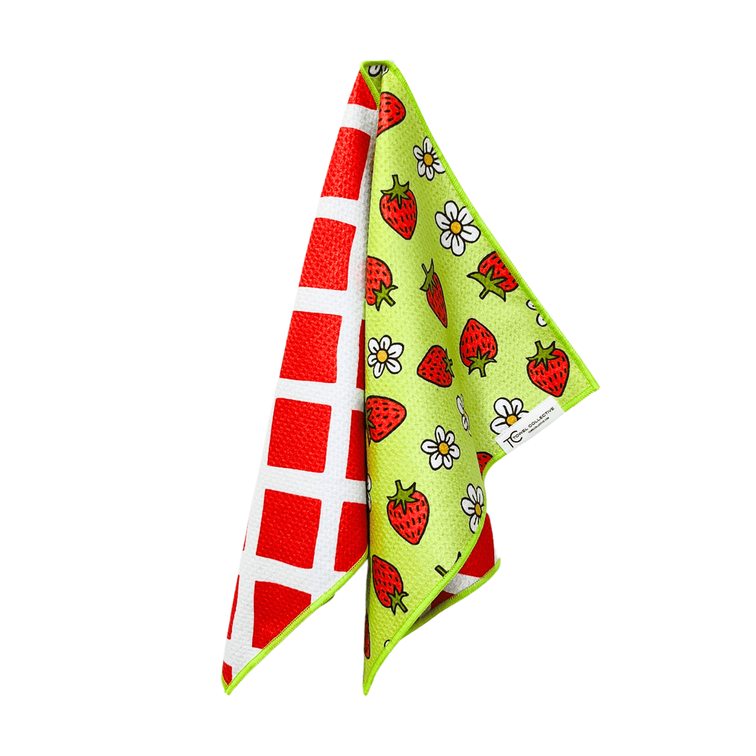 That's Berry Cute | Waffle Weave Microfiber Towels Kitchen & Bath Hand Towels Reversible Hand Towel | Towel Collective | Cody, WY