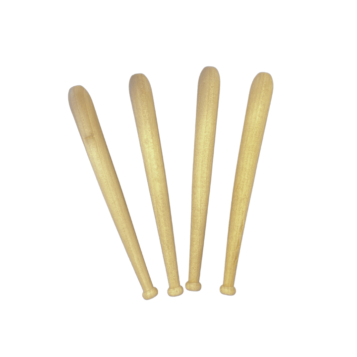 6" Mini Wood Baseball Bats (Set of 4)| Bulk Buy Decor Reversible Hand Towel | Towel Collective | Cody, WY