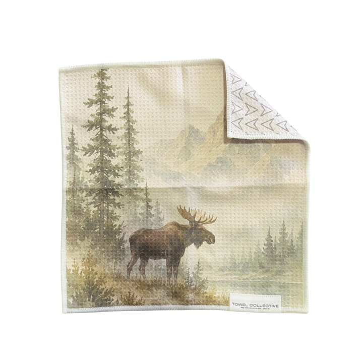 Stillwater Moose | Waffle Weave Microfiber Towels Kitchen & Bath
