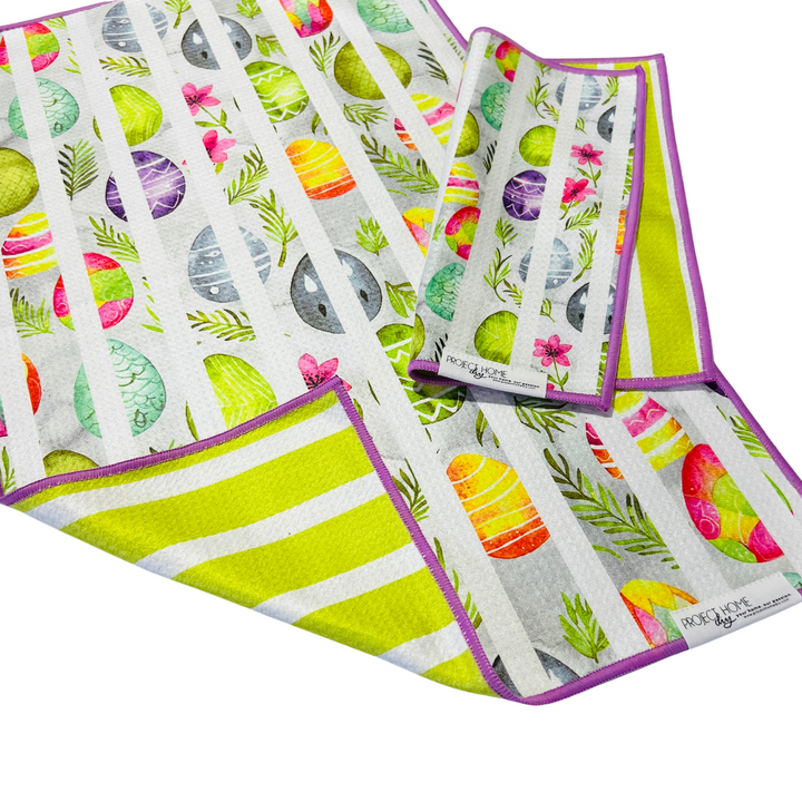 Egg-Stra Easter | Waffle Weave Microfiber Towels Kitchen & Bath Hand Towels Reversible Hand Towel | Towel Collective | Cody, WY
