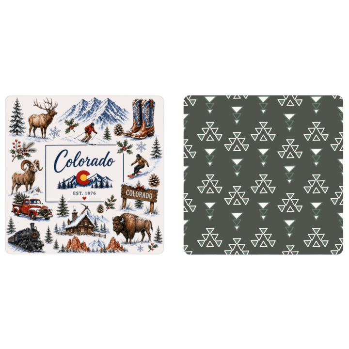 Colorado Winter | Waffle Weave Microfiber Towels Kitchen & Bath