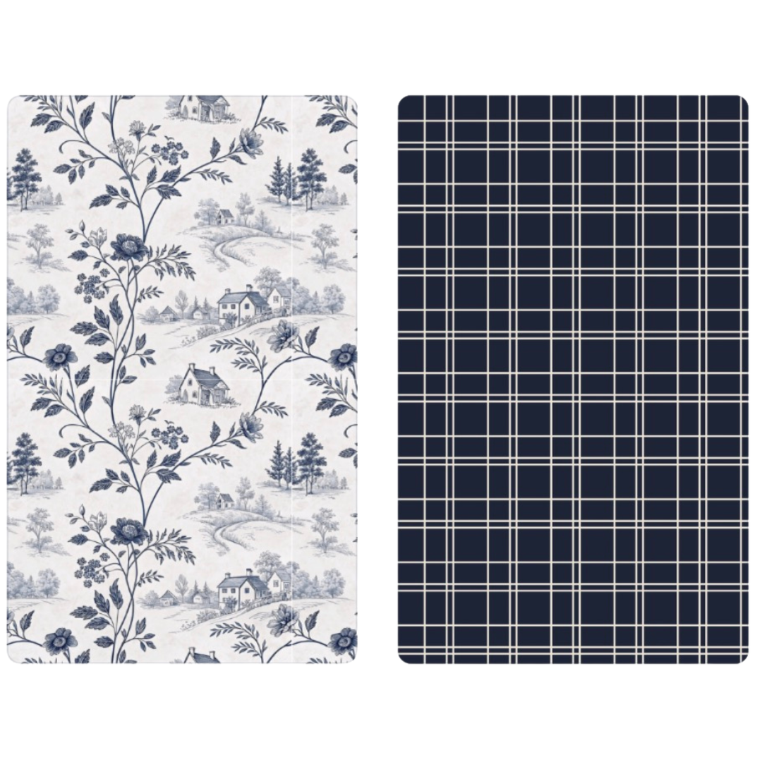 Estate Blue | Waffle Weave Microfiber Towels Kitchen & Bath