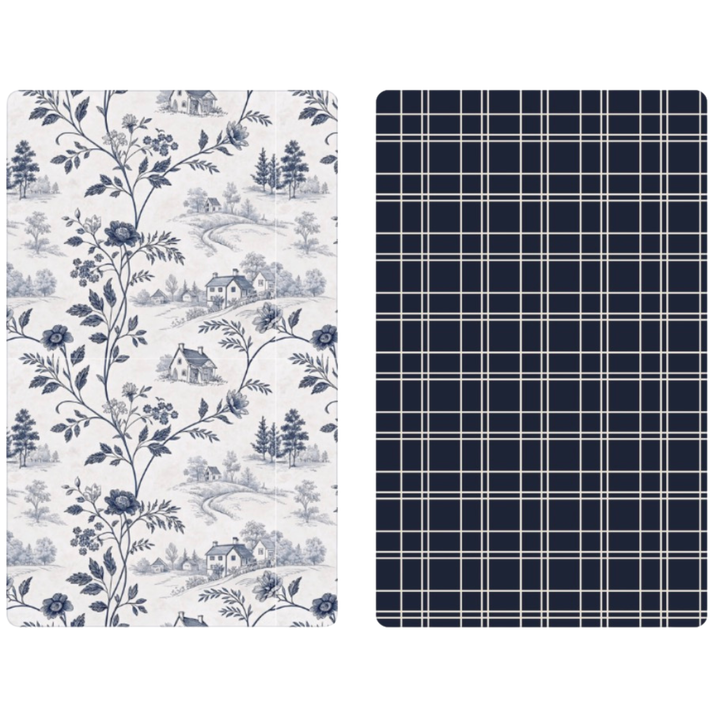 Estate Blue | Waffle Weave Microfiber Towels Kitchen & Bath