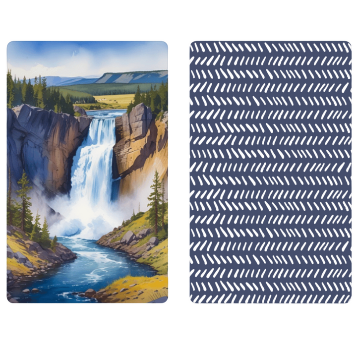 Lower Falls | Yellowstone Collection | Waffle Weave Microfiber Towels Kitchen & Bath Hand Towels Reversible Hand Towel | Towel Collective | Cody, WY