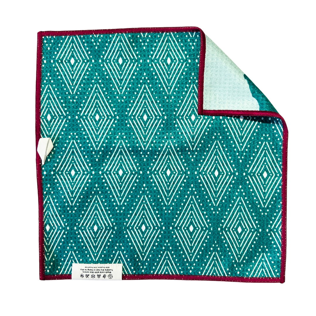 Summer Wyoming Cowboy | Waffle Weave Microfiber Towels Kitchen & Bath Hand Towels Reversible Hand Towel | Towel Collective | Cody, WY