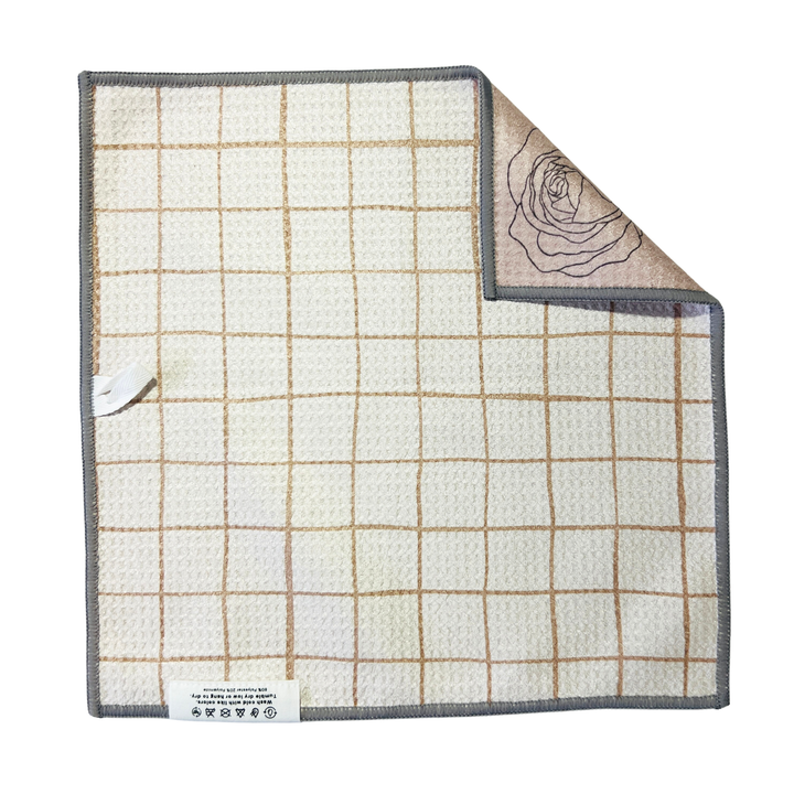 Gridline Chic | Waffle Weave Microfiber Towels Kitchen & Bath Hand Towels Reversible Hand Towel | Towel Collective | Cody, WY