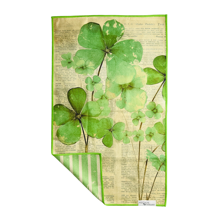 Sham Time Shamrock | Waffle Weave Microfiber Towels Kitchen & Bath Hand Towels Reversible Hand Towel | Towel Collective | Cody, WY