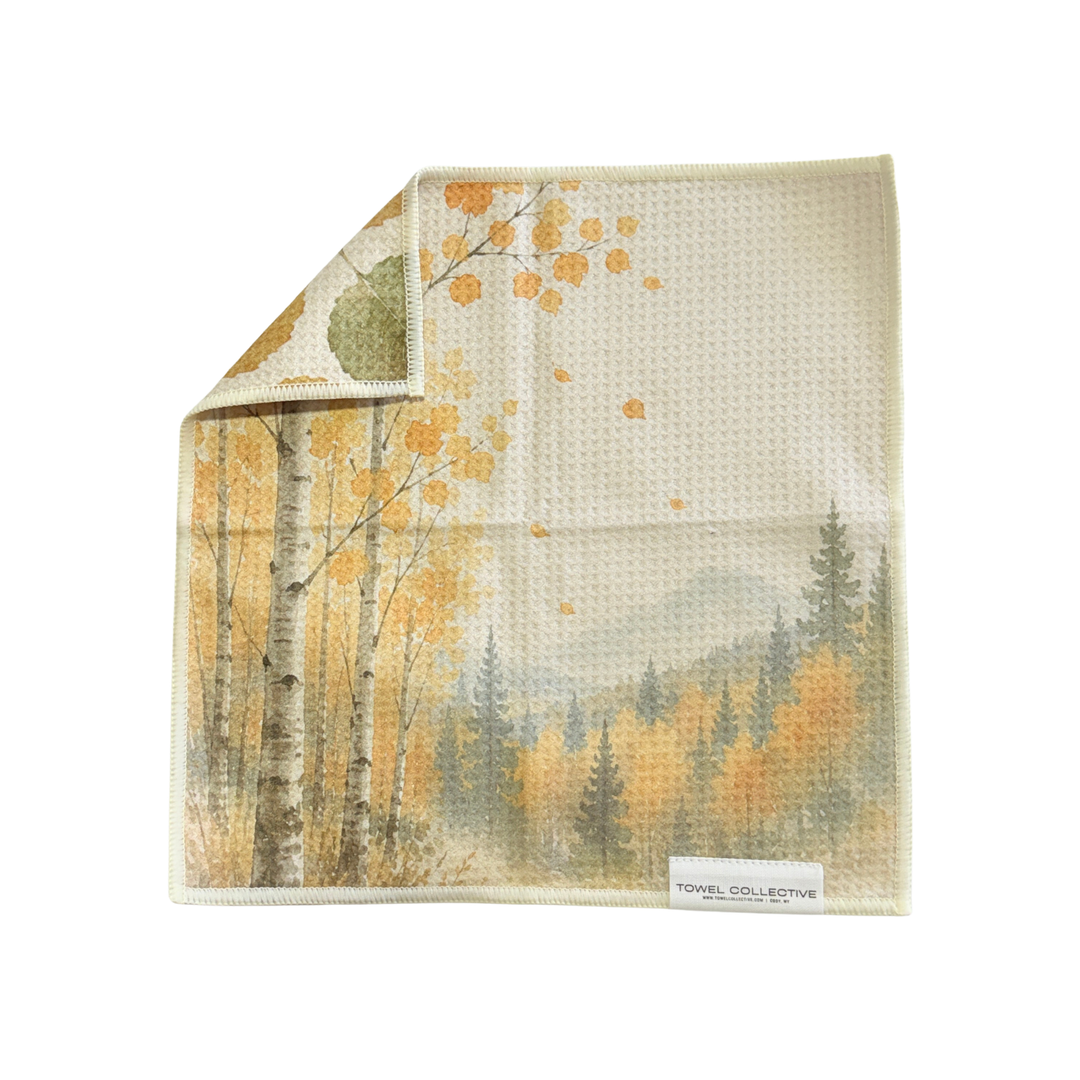 Falling Aspen | Waffle Weave Microfiber Towels Kitchen & Bath