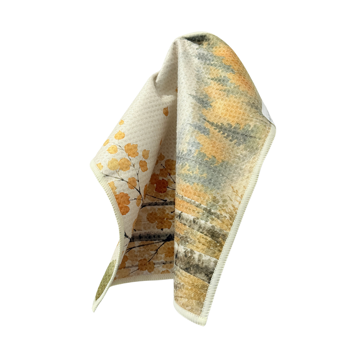 Falling Aspen | Waffle Weave Microfiber Towels Kitchen & Bath