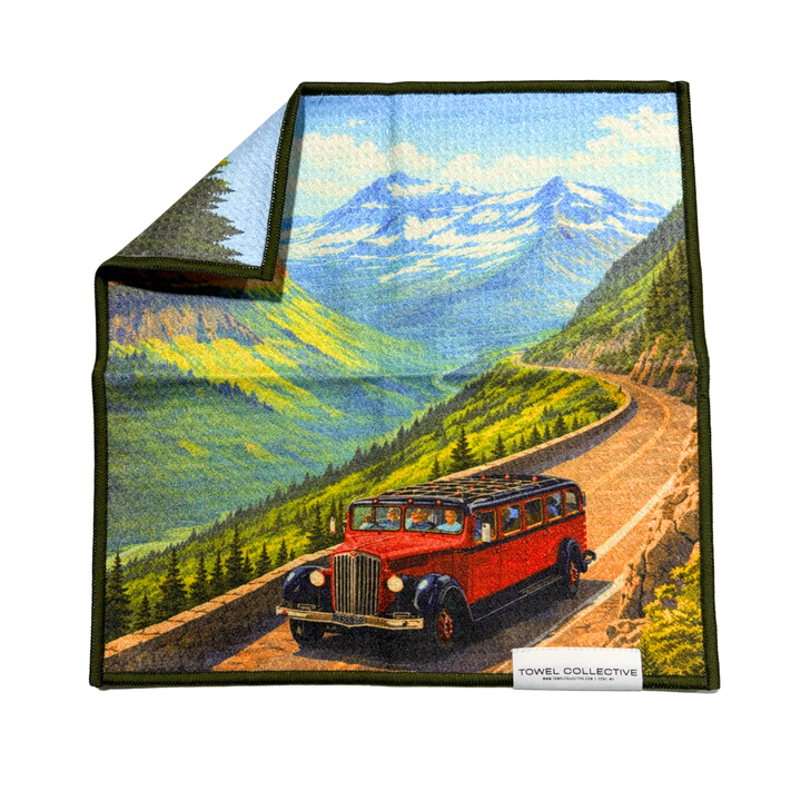 Going to the Sun | Waffle Weave Microfiber Towels Kitchen & Bath