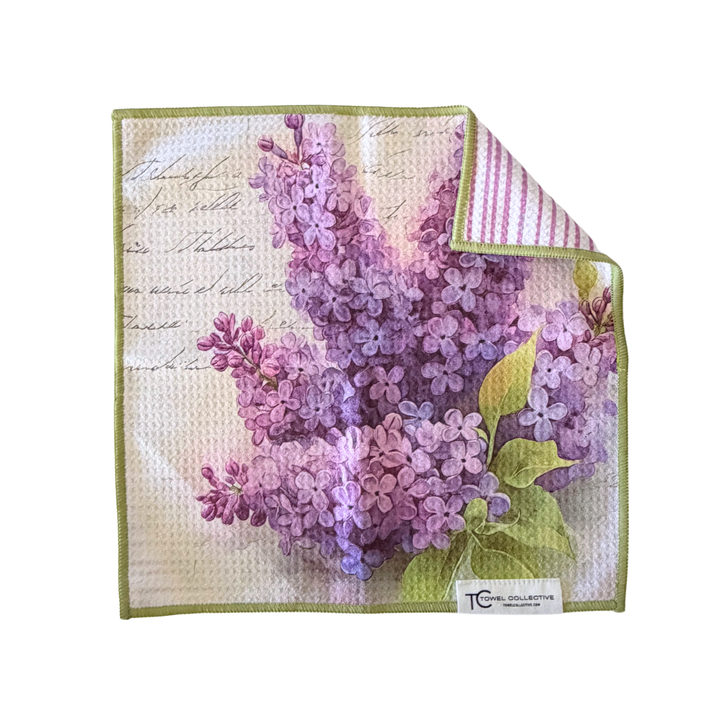 Lilac Lines | Waffle Weave Microfiber Towels Kitchen & Bath