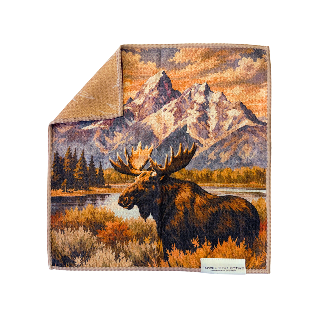 On Moose Time | Waffle Weave Microfiber Towels Kitchen & Bath