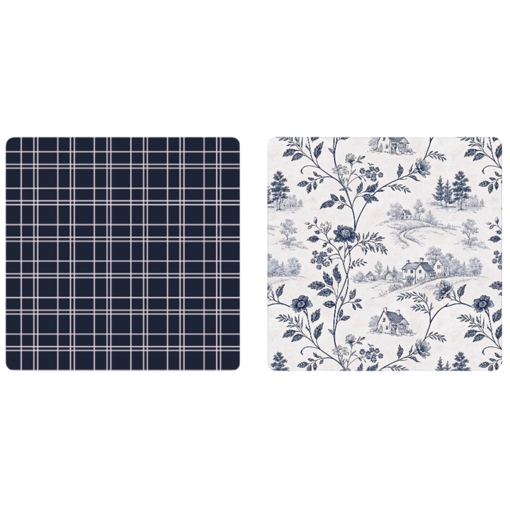 Estate Blue | Waffle Weave Microfiber Towels Kitchen & Bath