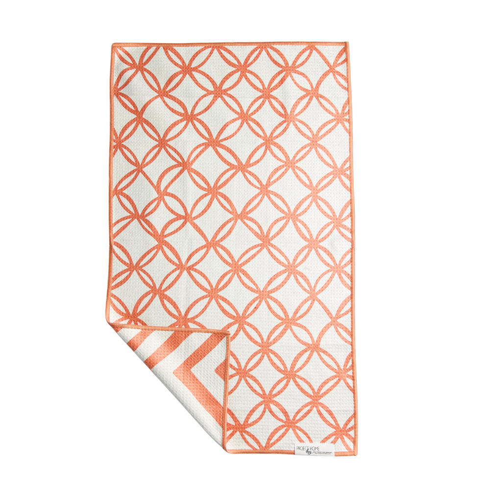 Subtle Spring Peach | Waffle Weave Microfiber Towels Kitchen & Bath Hand Towels Reversible Hand Towel | Towel Collective | Cody, WY
