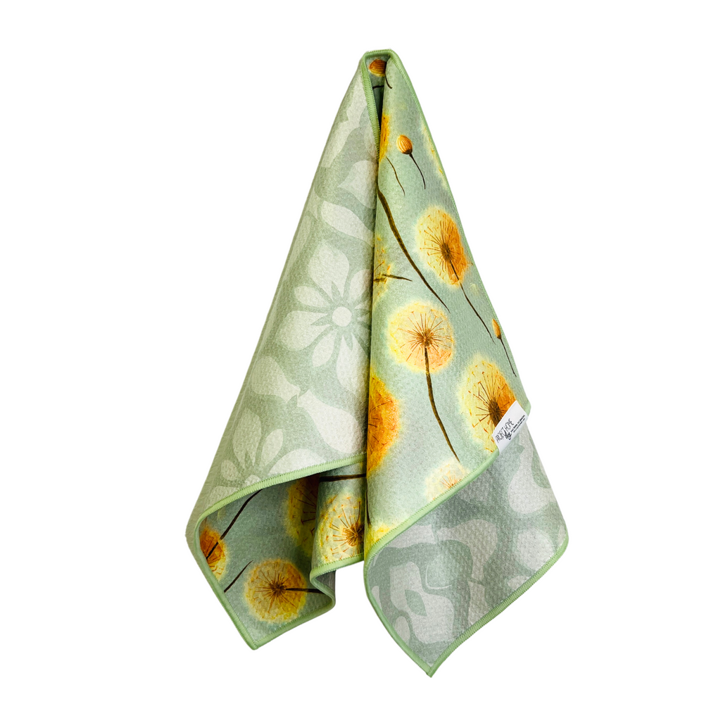 Floating Wishes | Waffle Weave Microfiber Towels Kitchen & Bath Hand Towels Reversible Hand Towel | Towel Collective | Cody, WY