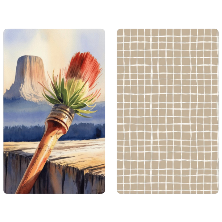 "Paintbrush" | Waffle Weave Microfiber Towels Kitchen & Bath Hand Towels Reversible Hand Towel | Towel Collective | Cody, WY