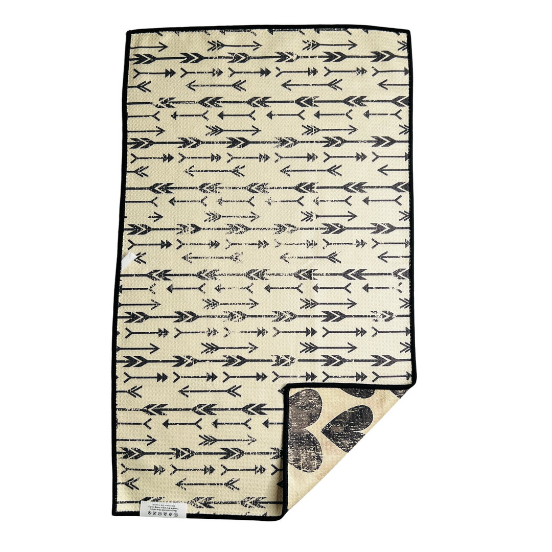 Makes Me Quiver | Waffle Weave Microfiber Towels Kitchen & Bath Hand Towels Reversible Hand Towel | Towel Collective | Cody, WY