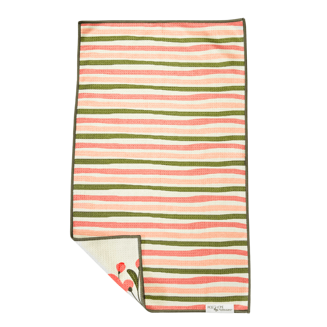 Retro Stripes | Waffle Weave Microfiber Towels Kitchen & Bath Hand Towels Reversible Hand Towel | Towel Collective | Cody, WY