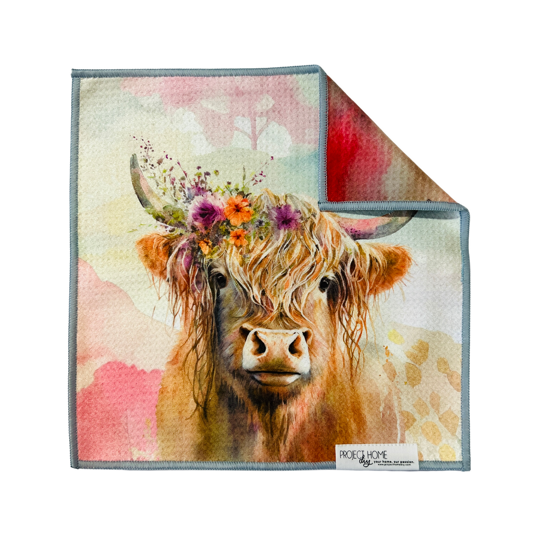 Jenny From the Highest Land | Waffle Weave Microfiber Towels Kitchen & Bath Hand Towels Reversible Hand Towel | Towel Collective | Cody, WY