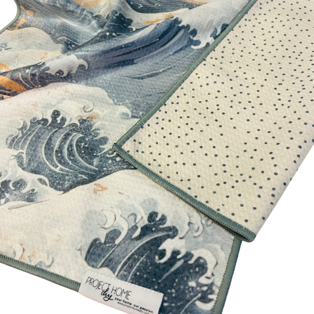 The Wave | Waffle Weave Microfiber Towels Kitchen & Bath Hand Towels Reversible Hand Towel | Towel Collective | Cody, WY