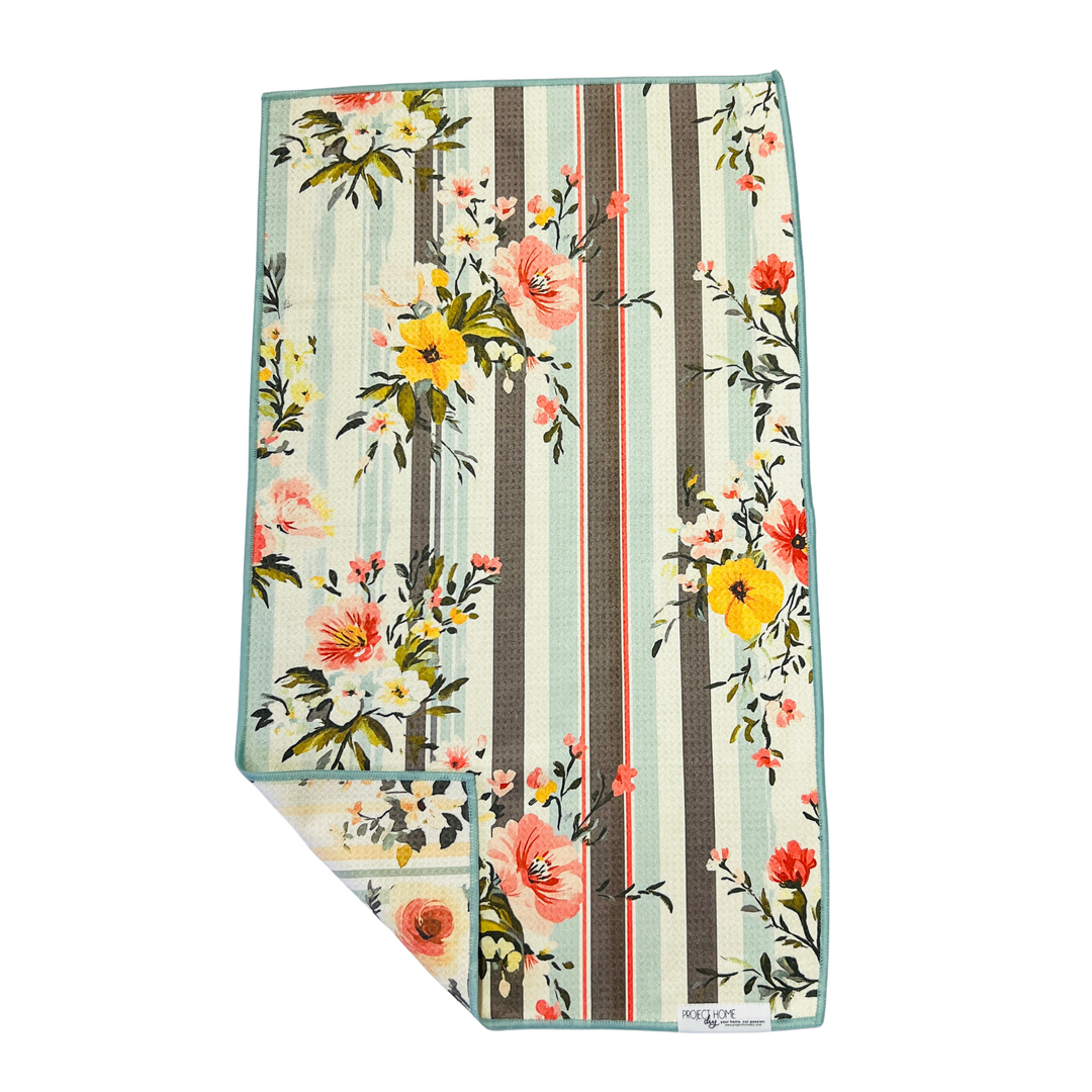 Farmhouse Blue | Waffle Weave Microfiber Towels Kitchen & Bath Hand Towels Reversible Hand Towel | Towel Collective | Cody, WY