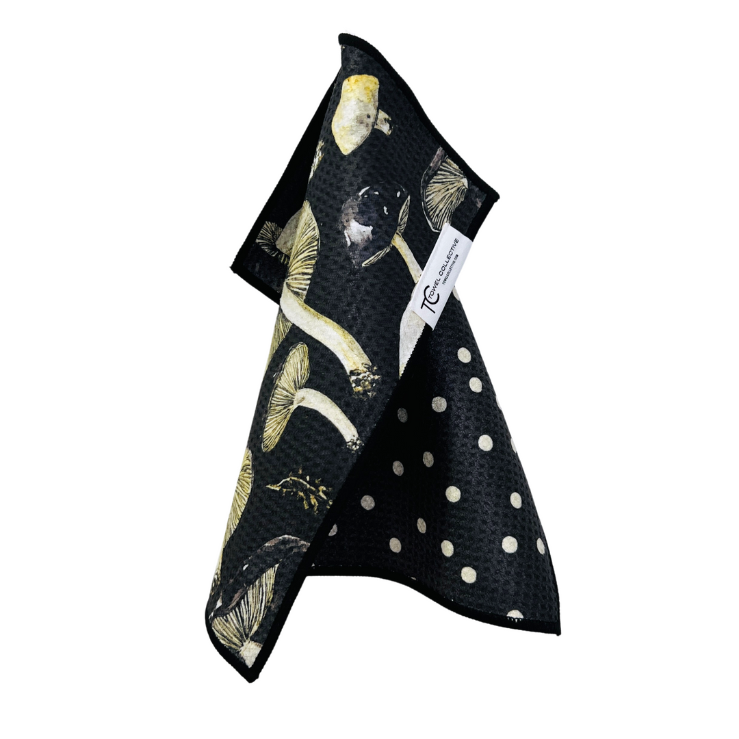 Fungi & Dot | Waffle Weave Microfiber Towels Kitchen & Bath Hand Towels Reversible Hand Towel | Towel Collective | Cody, WY