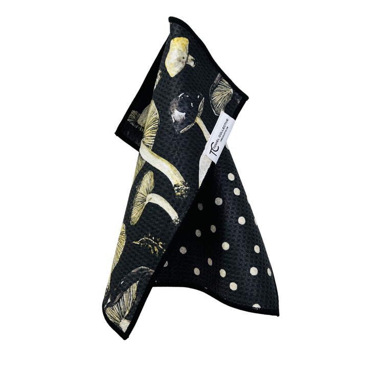 Fungi & Dot | Waffle Weave Microfiber Towels Kitchen & Bath Hand Towels Reversible Hand Towel | Towel Collective | Cody, WY