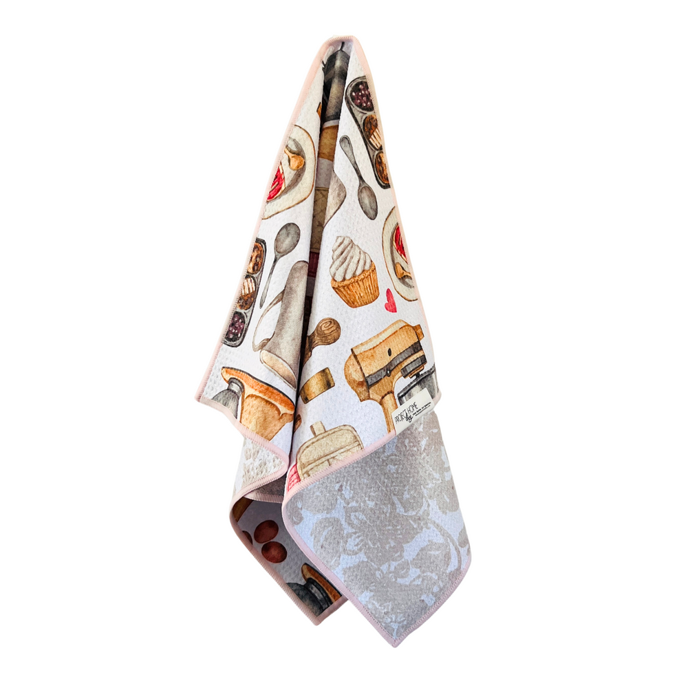 Baked Dreams | Waffle Weave Microfiber Towels Kitchen & Bath Hand Towels Reversible Hand Towel | Towel Collective | Cody, WY