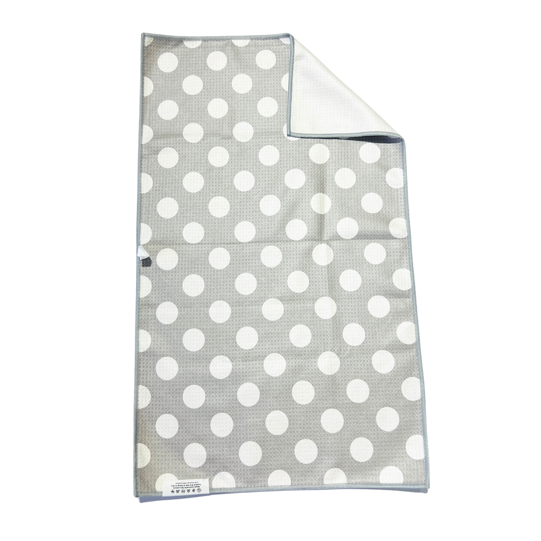 Polka Min | Waffle Weave Microfiber Towels Kitchen & Bath Hand Towels Reversible Hand Towel | Towel Collective | Cody, WY