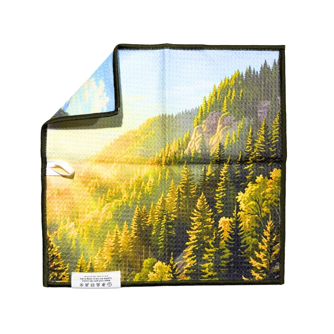 Going to the Sun | Waffle Weave Microfiber Towels Kitchen & Bath