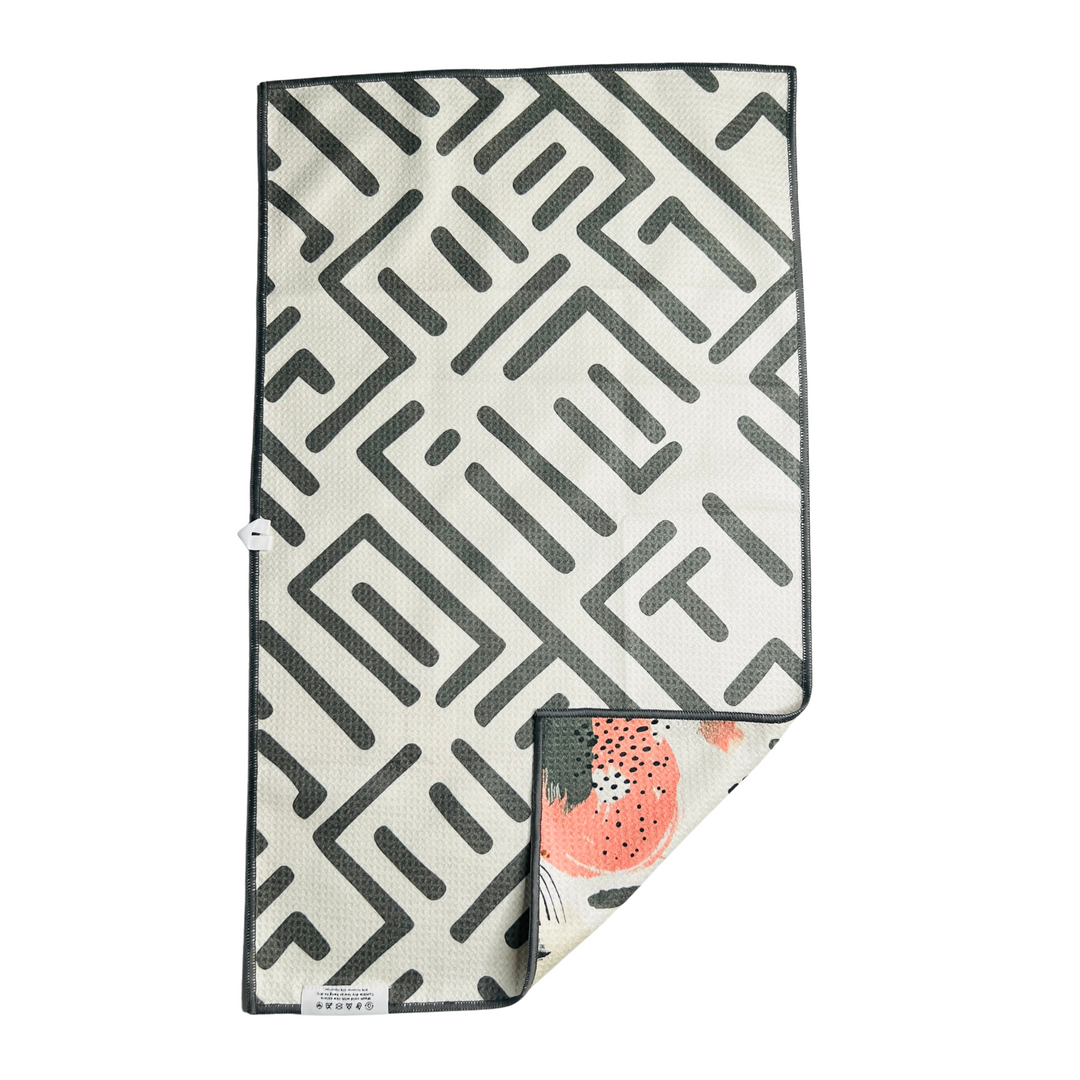 Abstract Circus | Waffle Weave Microfiber Towels Kitchen & Bath Hand Towels Reversible Hand Towel | Towel Collective | Cody, WY