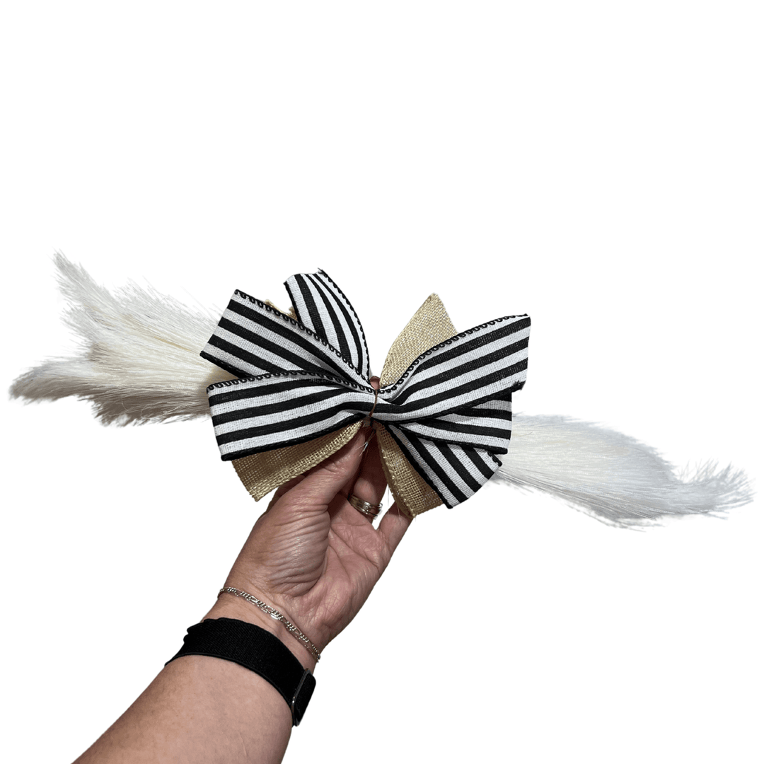 14" Wreath White Floral Accent | Bulk Buy Decor Reversible Hand Towel | Towel Collective | Cody, WY