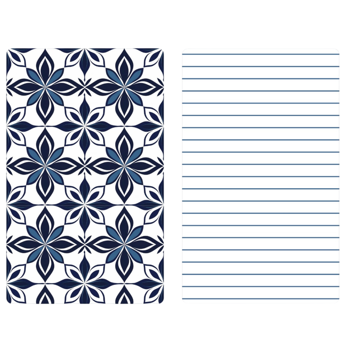 Navy Tiles | Waffle Weave Microfiber Towels Kitchen & Bath Hand Towels Reversible Hand Towel | Towel Collective | Cody, WY