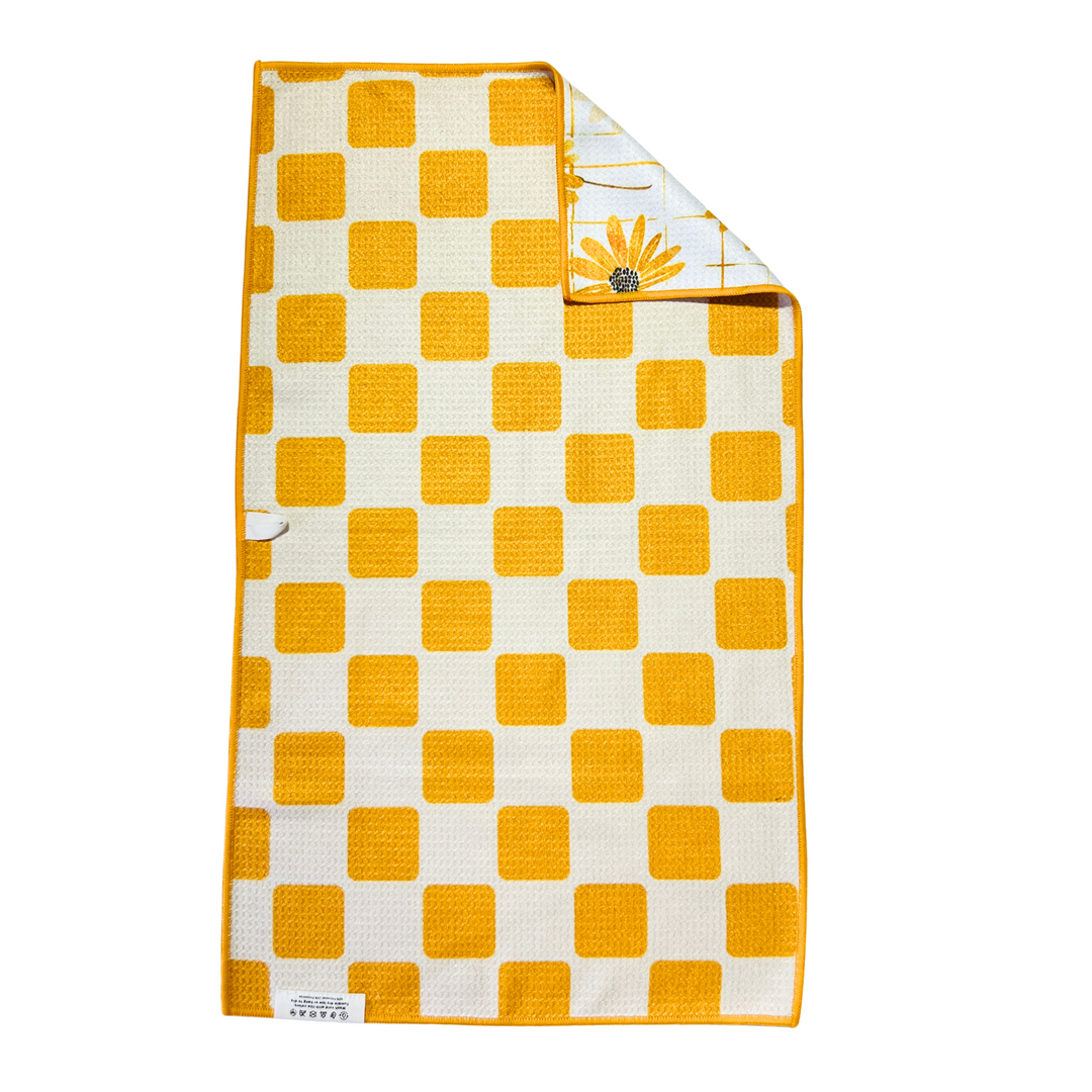 Daisy Picnic | Waffle Weave Microfiber Towels Kitchen & Bath Hand Towels Reversible Hand Towel | Towel Collective | Cody, WY