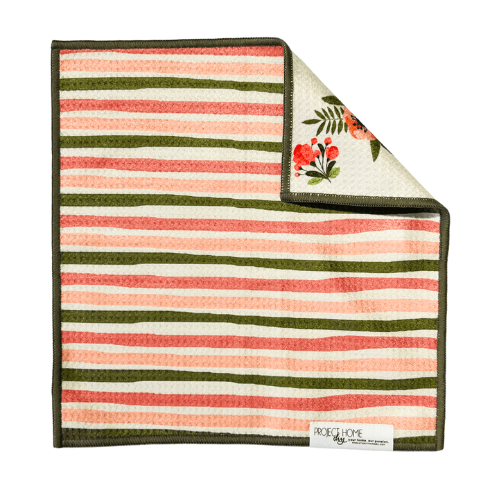 Retro Stripes | Waffle Weave Microfiber Towels Kitchen & Bath Hand Towels Reversible Hand Towel | Towel Collective | Cody, WY