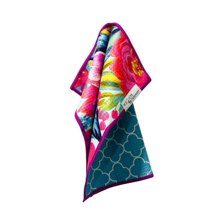 Flourish | Waffle Weave Microfiber Towels Kitchen & Bath Hand Towels Reversible Hand Towel | Towel Collective | Cody, WY