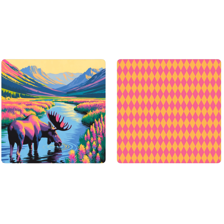 Wildlight Moose | Waffle Weave Microfiber Towels Kitchen & Bath
