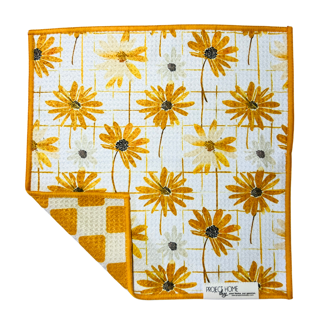 Daisy Picnic | Waffle Weave Microfiber Towels Kitchen & Bath Hand Towels Reversible Hand Towel | Towel Collective | Cody, WY