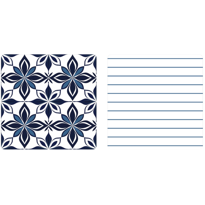 Navy Tiles | Waffle Weave Microfiber Towels Kitchen & Bath Hand Towels Reversible Hand Towel | Towel Collective | Cody, WY