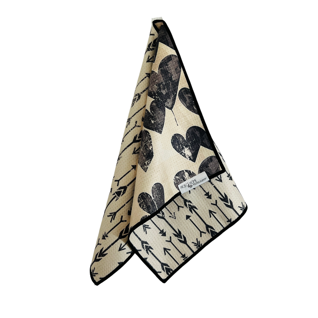 Makes Me Quiver | Waffle Weave Microfiber Towels Kitchen & Bath Hand Towels Reversible Hand Towel | Towel Collective | Cody, WY