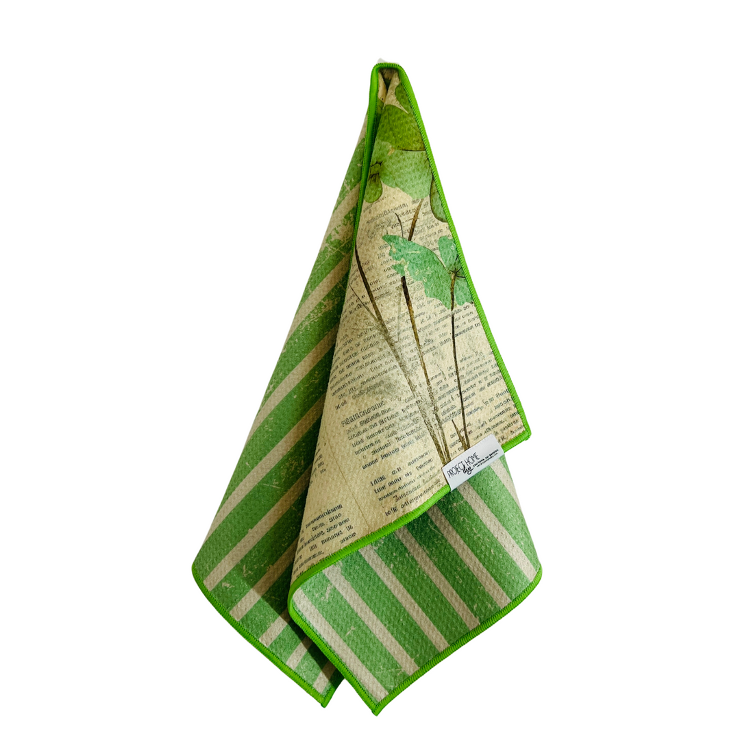 Sham Time Shamrock | Waffle Weave Microfiber Towels Kitchen & Bath Hand Towels Reversible Hand Towel | Towel Collective | Cody, WY