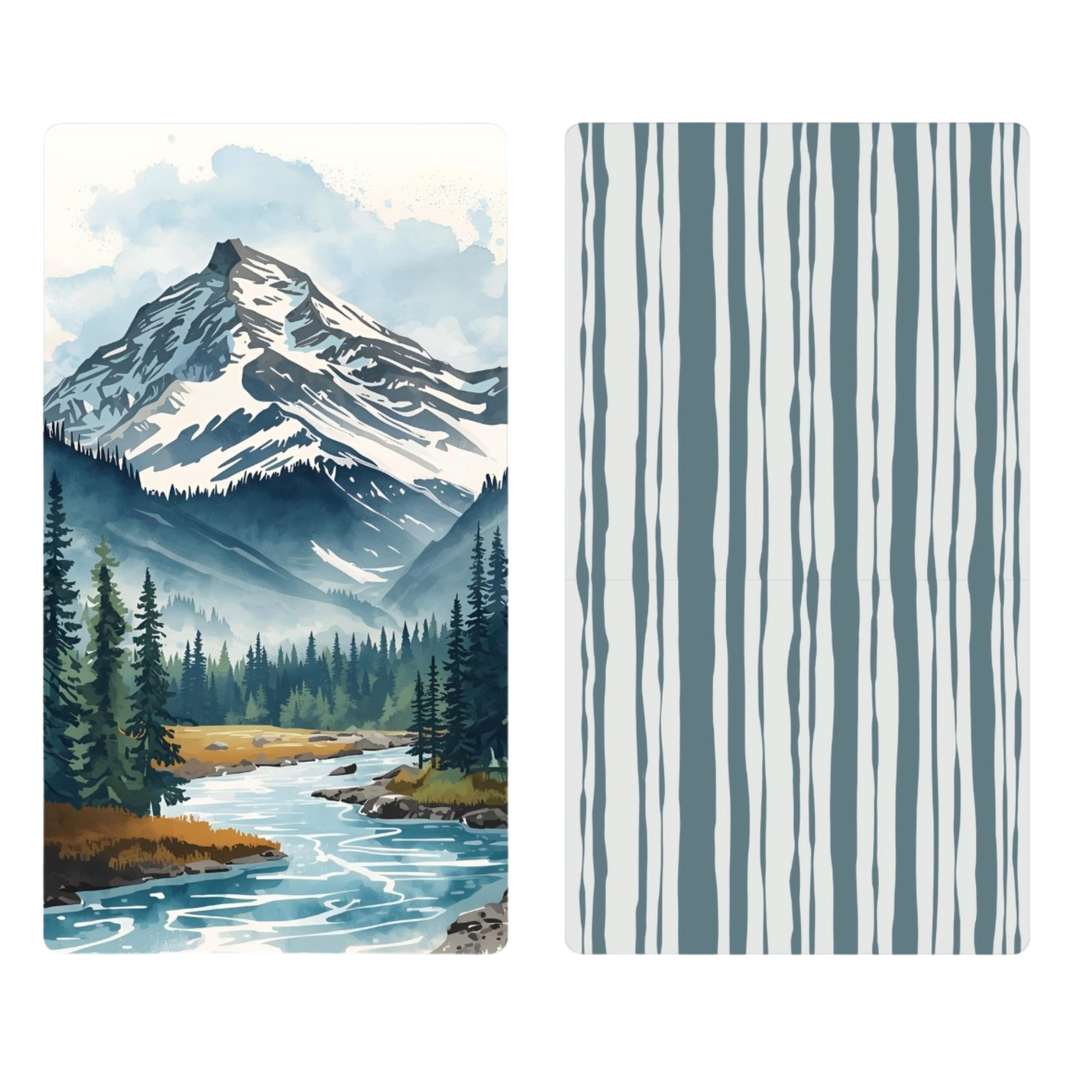 Lone Peak | Waffle Weave Microfiber Towels Kitchen & Bath Reversible Hand Towel | Towel Collective | Cody, WY