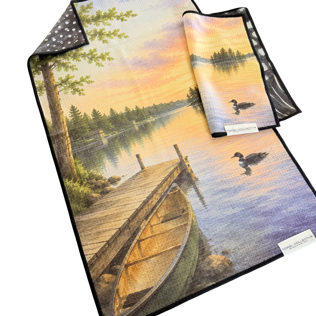 Looney | Waffle Weave Microfiber Towels Kitchen & Bath