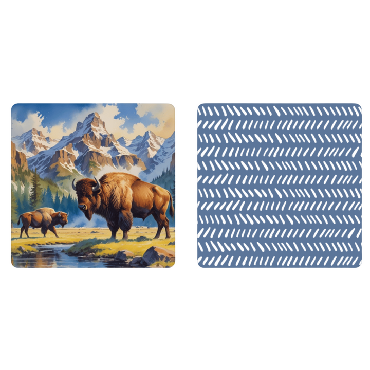 Tatonka Grand | Yellowstone Collection | Waffle Weave Microfiber Towels Kitchen & Bath Hand Towels Reversible Hand Towel | Towel Collective | Cody, WY