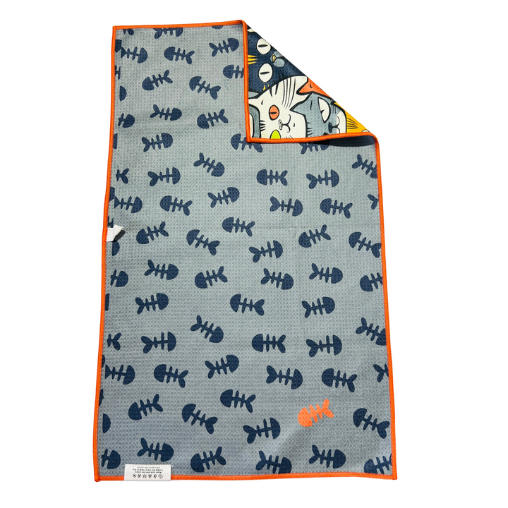 Cat-astrophe | Waffle Weave Microfiber Towels Kitchen & Bath Hand Towels Reversible Hand Towel | Towel Collective | Cody, WY