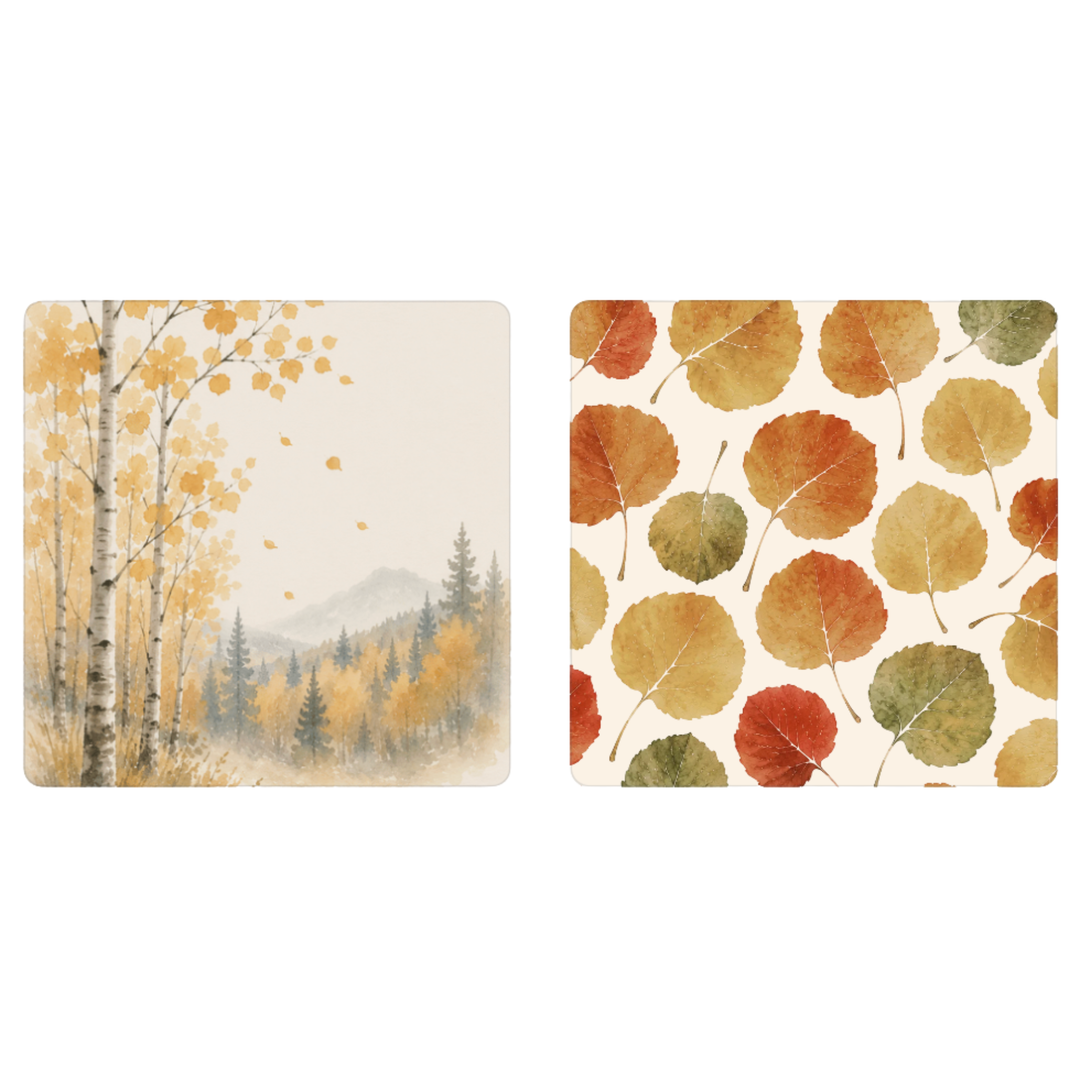 Falling Aspen | Waffle Weave Microfiber Towels Kitchen & Bath