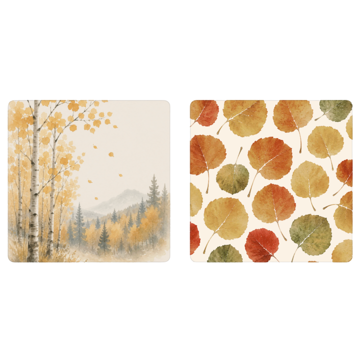 Falling Aspen | Waffle Weave Microfiber Towels Kitchen & Bath