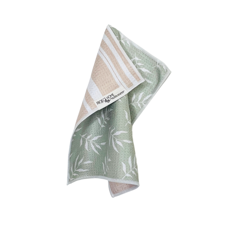 Pure Linen | Waffle Weave Microfiber Towels Kitchen & Bath Hand Towels Reversible Hand Towel | Towel Collective | Cody, WY