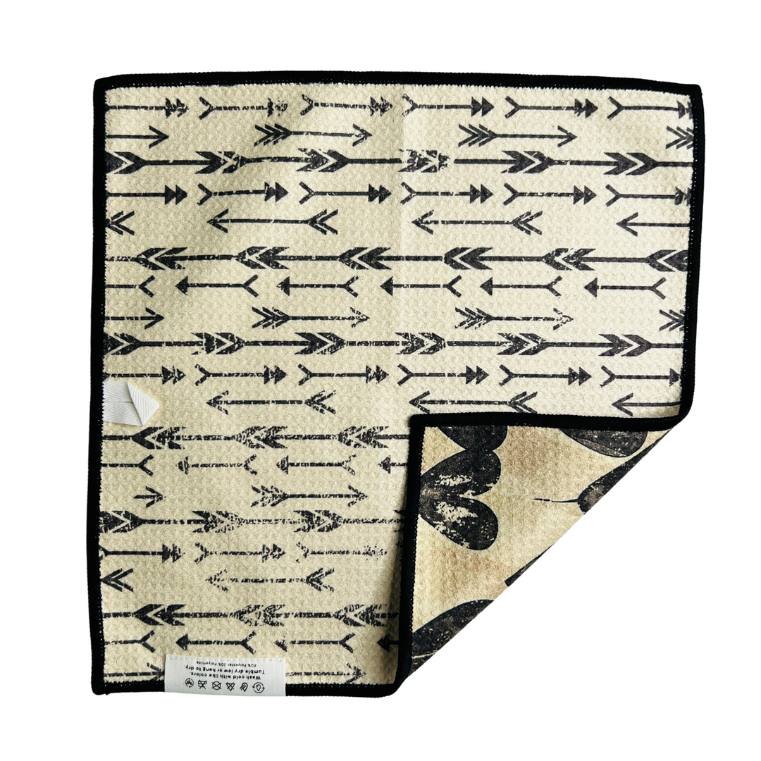 Makes Me Quiver | Waffle Weave Microfiber Towels Kitchen & Bath Hand Towels Reversible Hand Towel | Towel Collective | Cody, WY