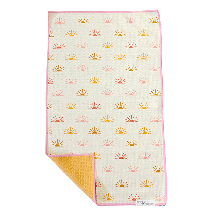 Retro Rays | Waffle Weave Microfiber Towels Kitchen & Bath Hand Towels Reversible Hand Towel | Towel Collective | Cody, WY